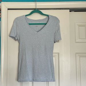 Women’s light blue V-Neck tshirt